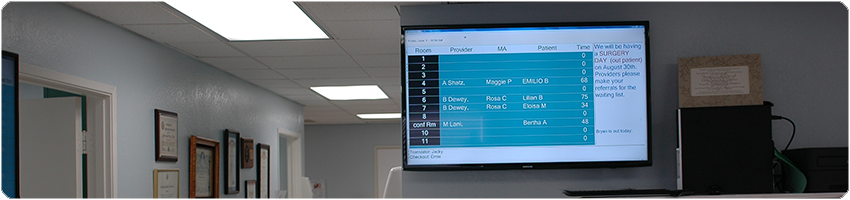 AXEIUM Large Format Patient Room Display Monitor